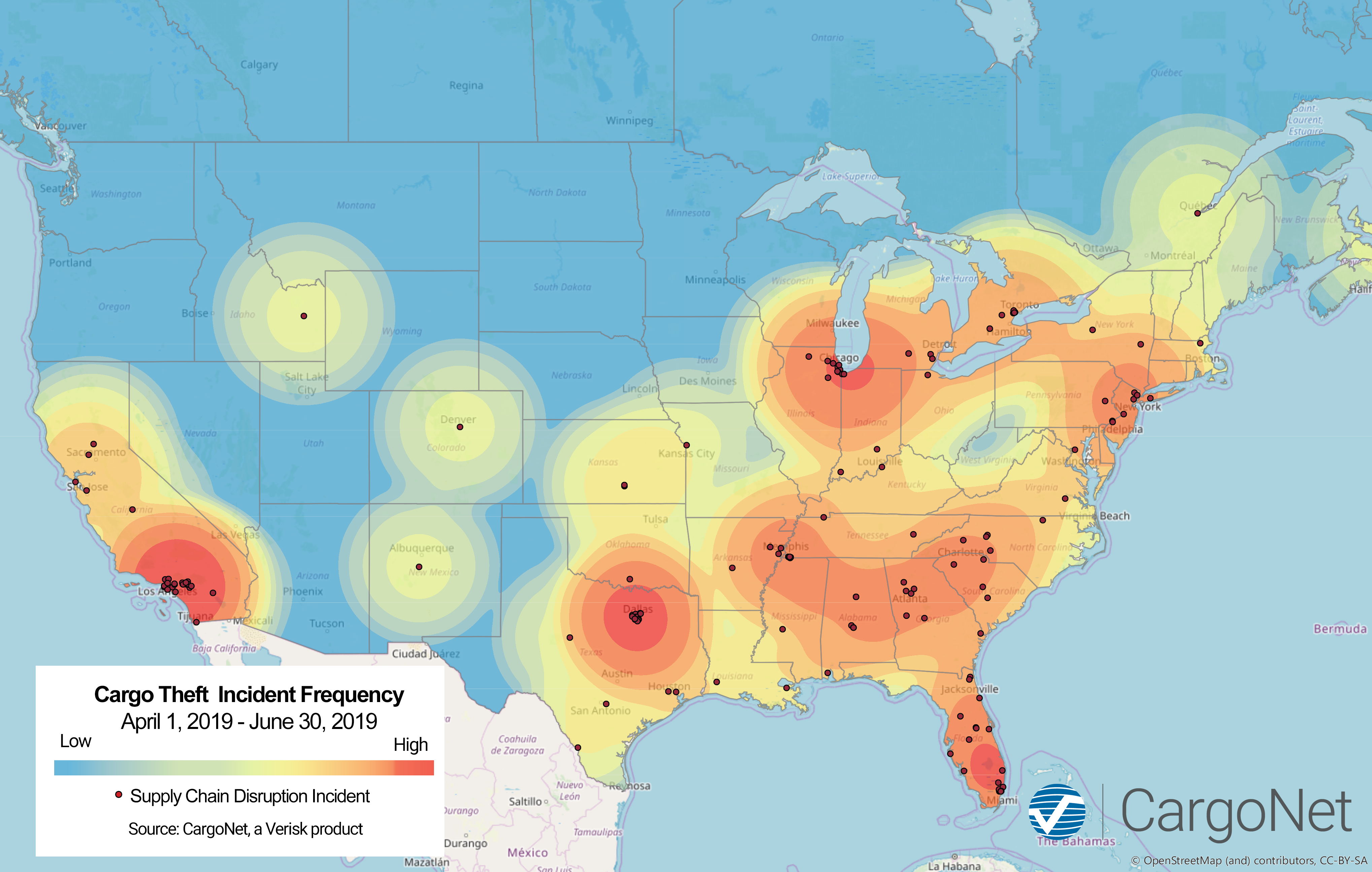 Q2 2019 Heat map